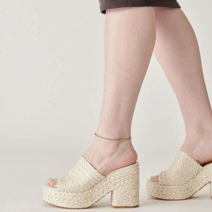 Dolce Vita raffia heels